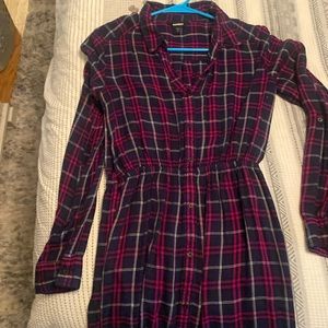 express flannel dress